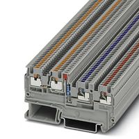 Клеммный модуль для подключения датчиков и исполнительных элементов PTIO 1,5/S/3-LED 24 RD | код 3244423 | PHOENIX CONTACT