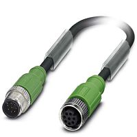 Кабель для датчика / исполнительного элемента SAC-8P-M12MS/ 0,6-PUR/M12FS SH | код 1522972 | PHOENIX CONTACT