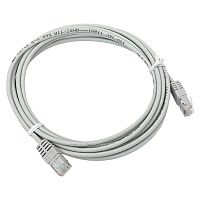 Патч-корд кат.5E UTP неэкранир. PVC сер. 3.0м TERACOM PRO | код TRP-5EUTP-PVC-3M-GY | EKF