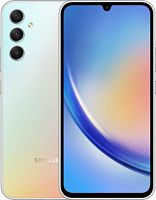 Смартфон Samsung SM-A346E Galaxy A34 5G 128Gb 6Gb серебристый моноблок 3G 4G 2Sim 6.6 1080x2340 Android 13 48Mpix 802.11 a/b/g/n/ac NFC GPS GSM900/1800 GSM1900 Protect microSD max1024Gb | код 1911862 | SAMSUNG