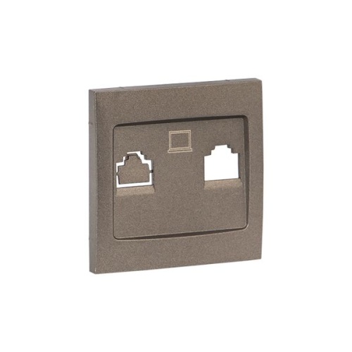 Валенсия лицевая панель розетки RJ-45 1-местная графит PROxima | код ESK01-L-035-60 | EKF фото 4