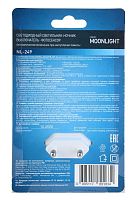 Светильник светодиодный NL-249 220В ночник с фотосенсором бел. Camelion 14356