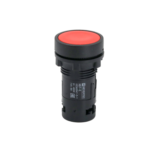 Кнопка плоская красная, 1NС, IP54, пластик MTB7-EA42 | код 132685 | MEYERTEC
