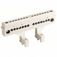 Усиленная клеммная колодка 18мод. (отв.5х9мм+14х5,4мм) (упак. 10шт) | код. 87118 | DKC
