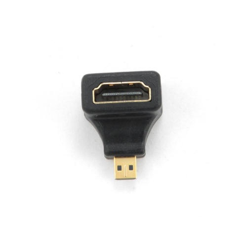Переходник HDMI <- microHDMI Cablexpert A-HDMI-FDML, 19F/19M, угловой, золотые разъемы, пакет | код A-HDMI-FDML | Cablexpert