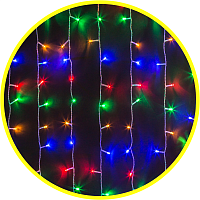 Гирлянда новогодняя светодиодная NGF-D022-01 занавес RGBY 192 1.5*1.5м IP20 TR (93645) | код. 28144 | Navigator Group