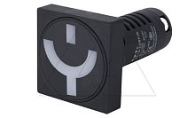 Указатель положения выключателя AD16-22, улыбка красный, 220VAC/DC, 22mm, IP54 | код AD16-22WF/D28 | АРТ