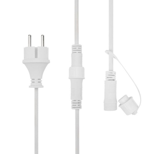 Гирлянда "Белт Лайт" 20м шаг 50см 40 патронов 550Вт IP44 провод каучук бел. Neon-Night 331-334 фото 3