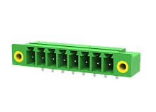 MC-PA3.5H11-F Разъём штекерный MC, угл. конт.,шаг 3.5мм,11 конт., фланц.,зел., шт | код MC-PA3.5H11-F | SUPU
