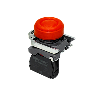 Кнопка красная в кожухе, 1NС, IP66, металл MTB4-BP42 | код 137191 | MEYERTEC
