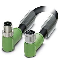 Силовой кабель SAC-4P-M12MRT/ 1,0-PUR/M12FRT | код 1415196 | PHOENIX CONTACT