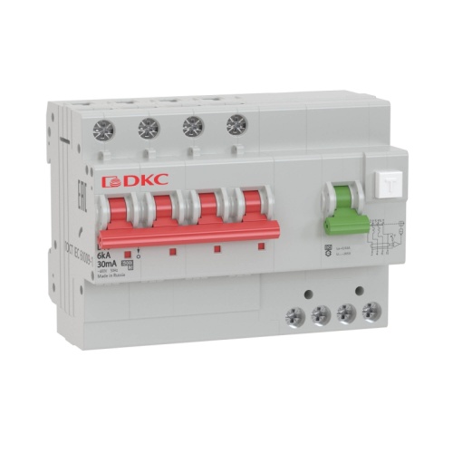 АВДТ YON MDV63 3P+N 25A C 300mA 6kA тип A | код MDV63-44C25-A | DKC