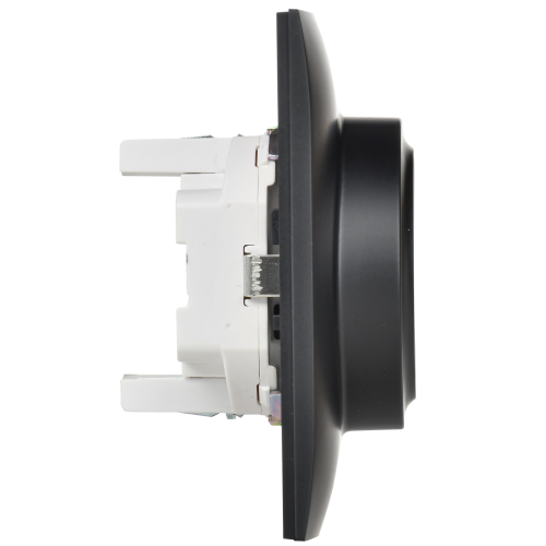 SKANDY Розетка 2-местная с заземлением с защитными шторками 16А в сборе SK-R07Bl черный IEKновинка | код SK-R24-16-K02-F | IEK фото 2