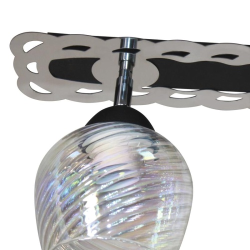 Светильник "Кира" 121 НПБ 01-2х60-141 (ИМ) потолочный черн. муар хром Элетех 1005404973 фото 2