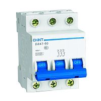Автоматический выключатель DZ47-60 3P 20A 4.5kA х-ка C (CHINT) | код 187994 | CHINT