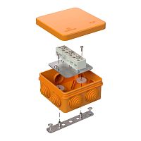 Коробка огнестойкая для о/п 40-0210-FR2.5-6 Е15-Е120 RAL2004 80х80х40 (44 шт/кор) Промрукав | код 40-0210-FR2.5-6 | ПРОМРУКАВ