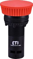 Кнопка монобл. грибок ECM-P01-R (без фикс., 1NC, красная) | код 004771481 | ETI