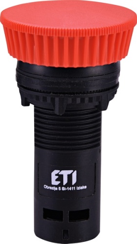 Кнопка монобл. грибок ECM-P01-R (без фикс., 1NC, красная) | код 004771481 | ETI
