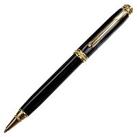 Ручка подарочная шариковая GALANT Black , корпус черный, золотистые детали, пишущий узел 0,7 мм, синяя | код 140405 | GALANT