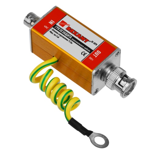 Грозозащита коаксиального кабеля BNC разъем REXANT | код 05-3078 | REXANT Грозозащита коаксиального кабеля BNC разъем REXANT | код 05-3078 | REXANT