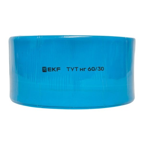 Термоусаживаемая трубка ТУТ нг 60/30 синяя рулон PROxima | код tut-60-g | EKF фото 4 Термоусаживаемая трубка ТУТ нг 60/30 синяя рулон PROxima | код tut-60-g | EKF фото 4