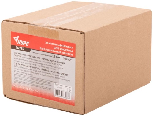 Система выравнивания плитки (СВП), Зажимы 500 шт., толщина шва 1,5 мм | код 16787 | FIT фото 3 Система выравнивания плитки (СВП), Зажимы 500 шт., толщина шва 1,5 мм | код 16787 | FIT фото 3