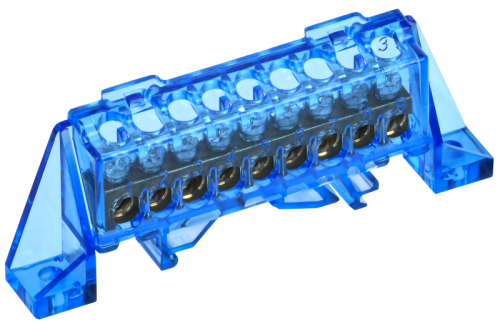 TEKFOR Шина N ноль в комб. изол. Стойка 6х9-9-С IEK | код TF-NN10-09-DP-K07 | IEK