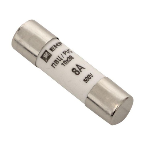 Плавкая вставка цилиндрическая ПВЦ (10х38) 8А PROxima | код pvc-10x38-8 | EKF