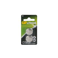 Литиевая дисковая батарейка GP Lithium CR2025 - 2 шт. в блистере CR2025-2CRU2 | код 4891199139208 | GP Batteries