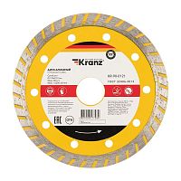 Диск алмазный отрезной Turbo 125x22.2x2.2x10 мм | код. KR-90-0121 | Kranz