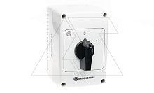 Переключатель PNGBS 25 92, 4P, 25A, тип 0-1, 11kW(400VAC по АС-23), черная рукоятка, в корпусе IP65 | код EAC610587 | Rade Koncar