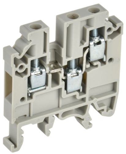 Колодка клеммная CTS-MC 3 вывода 4мм2 серая IEK | код YCT12-00-3-K03-004 | IEK