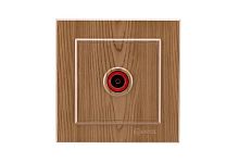 Розетка телевизионная проходная TV СП Karea 16А IP20 дуб Makel 56101007