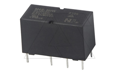 Реле M4S-5HW, 2CO, 3A(30VDC), 5VDC, AgNi, для печатных плат, IP67 | код M4S5HW | Forward Relay