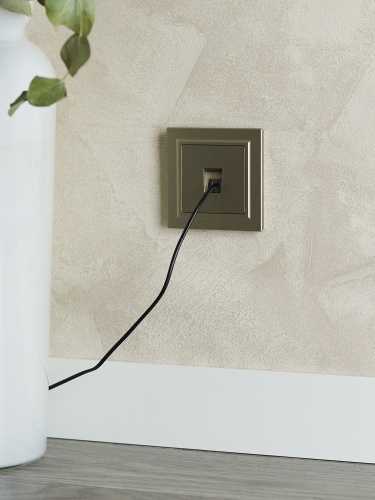 BRITE Розетка компьютерная RJ45 кат.5E РК10-БрШ шампань | код BR-K10-1-K37 | IEK фото 3