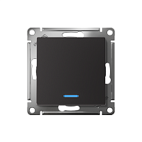 ATLASDESIGN 1-клавишный ПЕРЕКЛЮЧАТЕЛЬ с подсветкой, сх.6а, 10АХ, быстрозажимные клеммы, КАРБОН | код ATN001063S | Systeme Electric