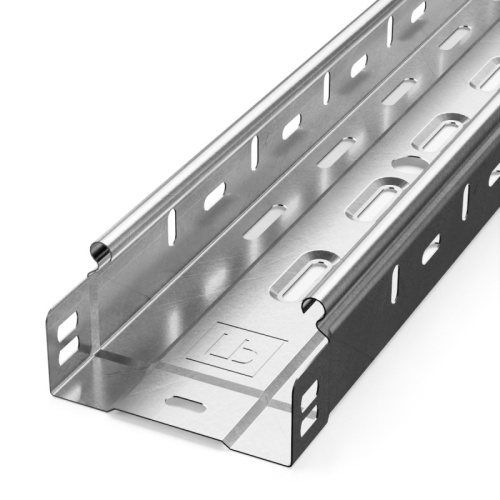 Лоток перфорированный Стандарт INOX (AISI 304) 100х50х3000 (0,8 мм) (3 м/уп) Промрукав | код PR16.2283 | ПРОМРУКАВ