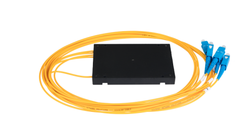 Сплиттер планарный NIKOMAX 1x4, одномодовый 9/125мкм, стандарта G657.A1, SC/UPC, стандартный корпус, с равным коэффициентом деления, 2 мм | код NMF-SPP1X4A1-SCU-B | NIKOMAX