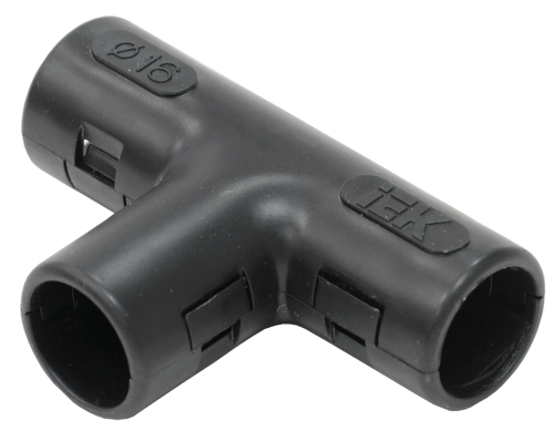 Тройник открывающийся TI16G черн. IEK CTA10D-TIG16-K02-050