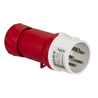 КАБ. ВИЛКА, ВИНТ 16А 3P+N+E IP44 380В | код PKE16M435 | SCHNEIDER ELECTRIC