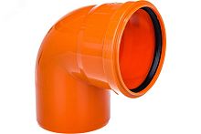 Отвод наружной канализации 110х15 град. двухраструбный | код 228070 | Ostendorf