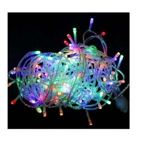Гирлянда "Нить" 80 LED 8м уличная 3 АА батарейки 8 реж. мульти | код 4690601045133 | SHLights
