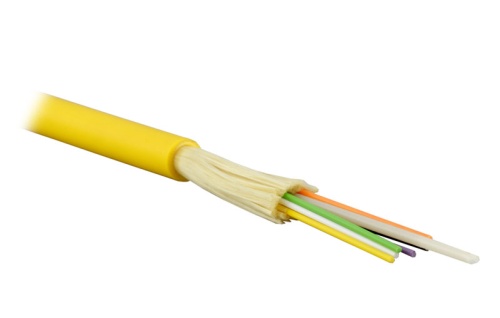 ВО кабель внутренний, Distribution, LSZH, 8 волокон, SM G657, черный | код LAN-OFC-DI8-S7-LS | LANMASTER