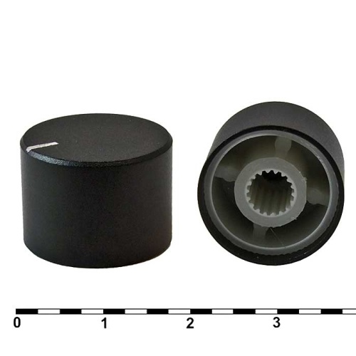 Ручка приборная RUICHI 18X13HP, на вал с зубцами | код 85161 | Ruichi