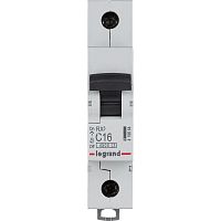 Выключатель автоматический однополюсный RX3 4500 16А C 4,5кА | код. 419664 | Legrand 