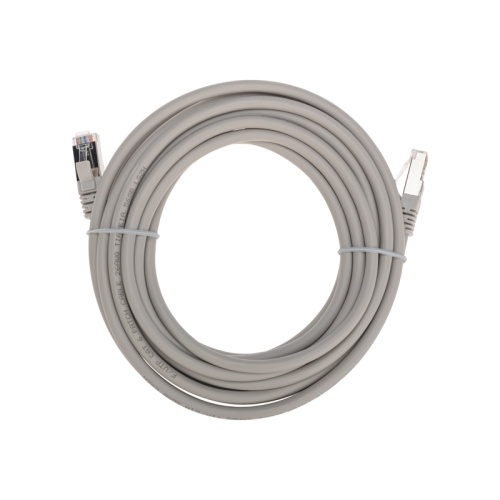Патч-корд F/UTP, CAT 6, RJ45-RJ45, 26AWG, LSZH, серый, 5м REXANT | код 02-0210-5 | REXANT