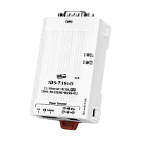 tDS-718i-D CR Tiny Device Server with PoE, Power Isolation and 1 RS-232/422/485 Port (Male DB-9, RoHS) | код 00-06125534 | ICP DAS