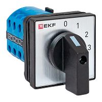 Переключатель кулачковый ПК-1-102 10А 2P «0-1-2-3» IP65 EKF | код pk-1-102-10-65 | EKF