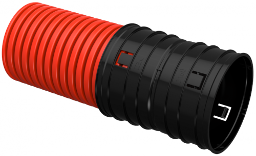 ELASTA Труба гофр. двустенная жесткая ПНД d=160мм (5,7м) IEK | код ET-TG13-212-160-D57-K04 | IEK