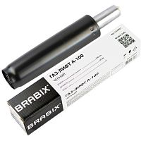 Газлифт BRABIX A-100 короткий, черный, длина в открытом виде 346 мм, d50 мм, класс 2, 532001 | код 532001 | BRABIX